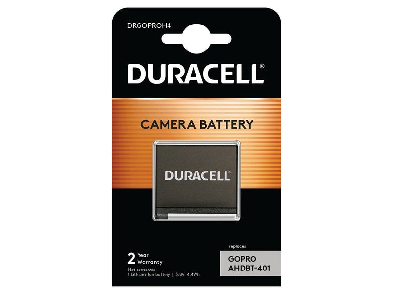 Duracell Action Camera Battery 3.8V 1160MAH Duracell Replacement Gopro Hero 4 DRGOPROH4
