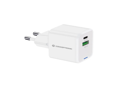 Conceptronic Charger 2PORT 20W,1x USB-C,1x USB-A 1.5M Ws — image 1