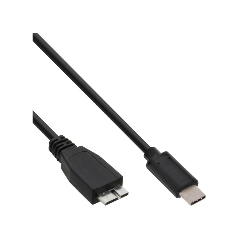 Inline Cable USB 3.1, Type-c Male a Micro-b Male Black 1,5M