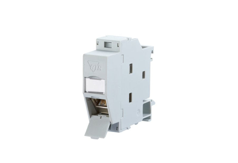 Metz Connect Regplus IP20 E-dat Módulo, CAT.6A Connector Female Carril Din TH35, Grey