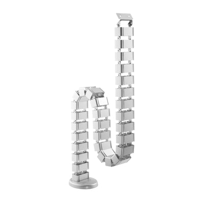 Inline Pasacables Flexible Escritorios Regulables Height 4 Compartimentos, 68X36MM Max. 1,28M, Grey — image 1