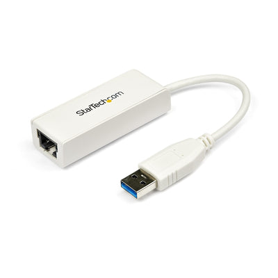 StarTech Adapter Network USB 3.0A RJ45 Gigabit 1Gbps White USB31000SW — image 1