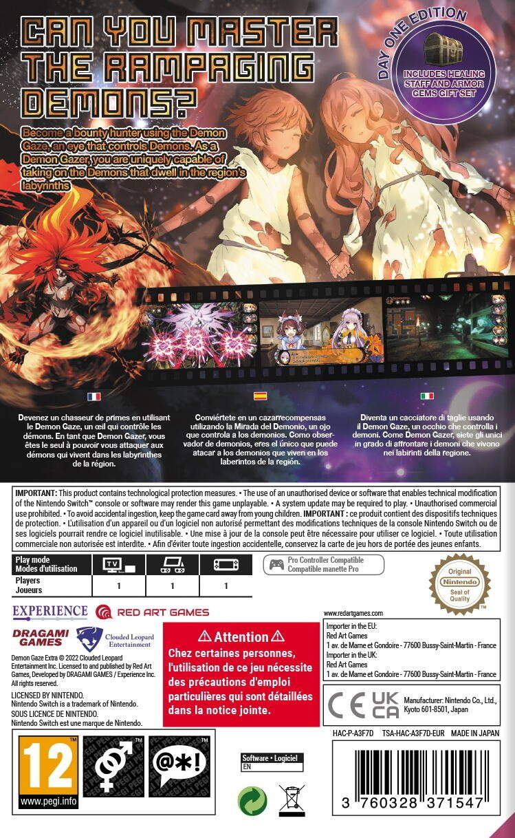 Set Demon Gaze Extra Switch