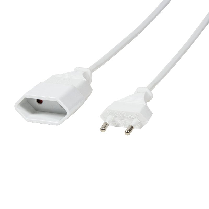 Logilink Cable Power Extensión 2M, White