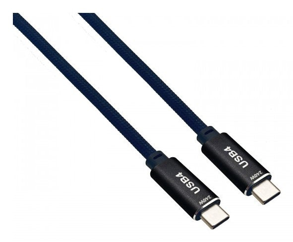 Helos Cable Connection USB4, 40Gbps 240W, Type-c Premium Connector Male 2,0M, Black
