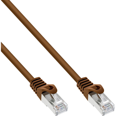 Inline Network Cable Sf/UTP CAT.5E Brown 1,5M — image 1