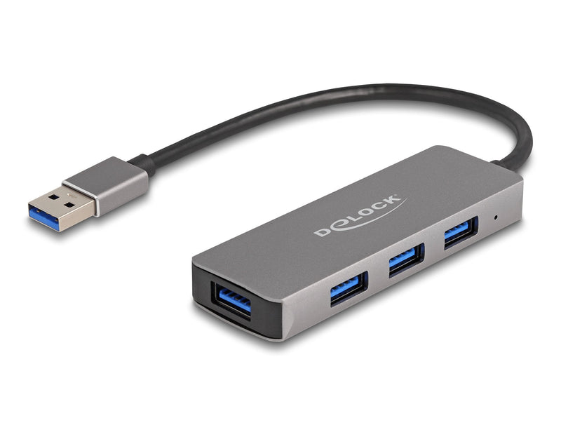 Delock 63171 Hub USB 3.2 Gen 1 (3.1 Gen 1) Type-a 5000 Mbit/S Grey