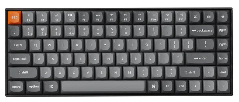 Keychron K2 Max. Keyboard Universal USB + RF Wireless + Bluetooth Black Grey
