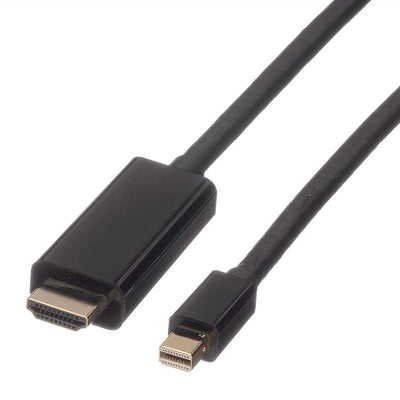 Roline Mini DisplayPort Cable Mini Dp-uhdtv, St St, Black 1M — image 1