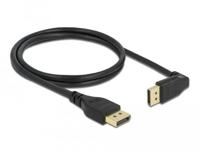 Delock DisplayPort Cable Plug Gerade Zu Plug 90° Oben Gewinkelt 8K 60 HZ 1M Without Einrastfunktion — image 1