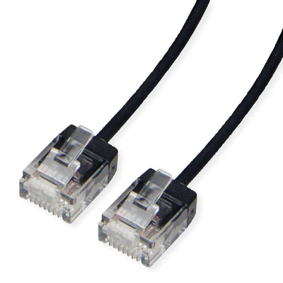 Roline UTP Datacenter Network Cable CAT.6A (class Ea), Lsoh, Slim, Extra Kurzer Plug Black 2M — image 1