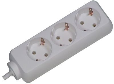 Bachmann 387.270S Base Múltiple 1,5M 3 Salidas AC Indoor White — image 1