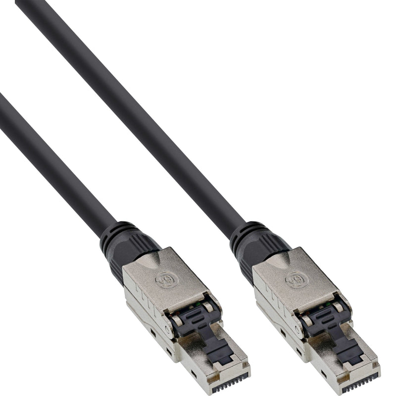 Inline Network Cable , U/UTP, CAT.6A, Libre Halógenos, Cobre AWG23, Black 40M