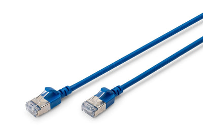 Digitus Network Cable CAT.6A F FTP Slim 0,50M Blue — image 1