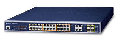 Planet GS-4210-24P4C Switch Gestionado L2/L4 Gigabit Ethernet (10/100/1000) Energía Sobre Ethernet (PoE) 1U Bl — image 1