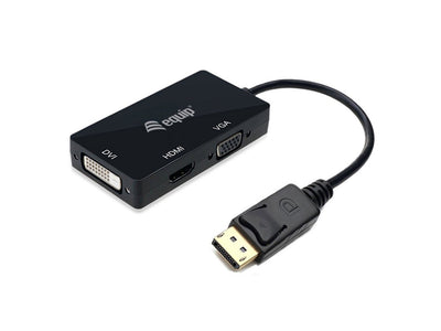 Equip DisplayPort-adaptador HDMI/VGA/DVI M/H Black — image 1