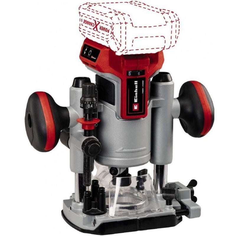 Einhell Fresadora And Bordeadora Wireless Tp-ro 18 Set Li Bl - Body Only Red Without Battery Ni Charger