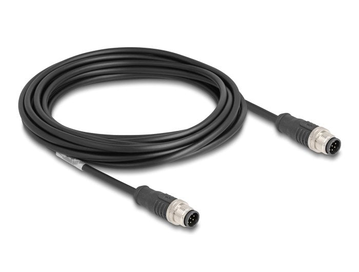 Delock 80808 Cable M12 Codificado a 8 Pin Male a Male Pvc 5M