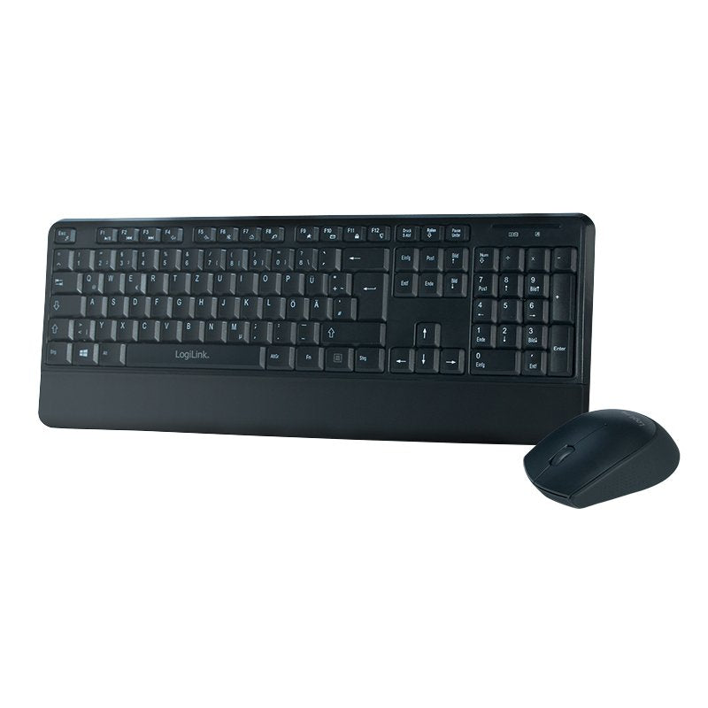 Logilink ID0161 Keyboard German RF Wireless Qwertz Black