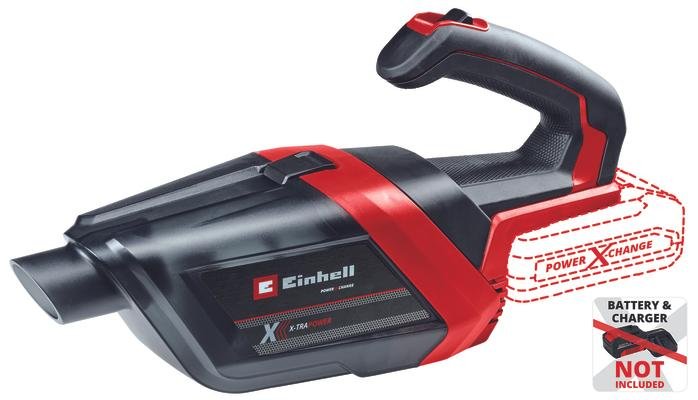 Einhell Te-hv 18/06 Body Only Vacuum Cleaner Mano Red/Black Without Battery Ni Charger 2347190
