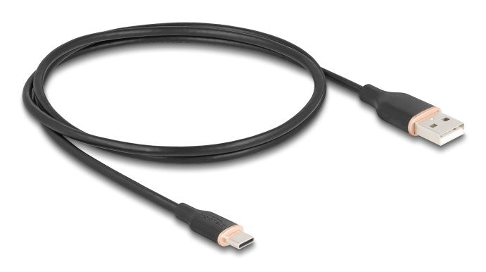 Delock USB 2.0 USB Cable Typ-a St USB Typ-c St 1M Black