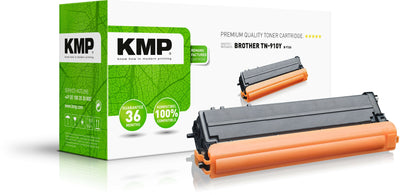 Kmp Toner Compatible Brother TN-910/TN910Y Yellow 9.000 S. B-T124 Komp. Extern Retail — image 1