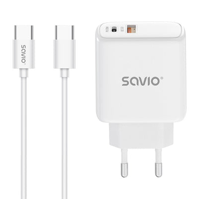 Savio LA-10 Charger Dispositivo Mobile Phone Mobile Phone Universal White USB Charging Fast — image 1