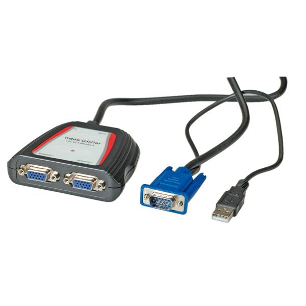 Value Portabler VGA Video-splitter 2VÍAS 250MHZ