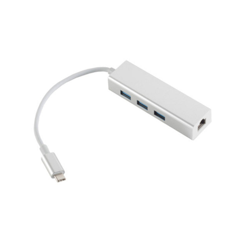 Adapter Ethernet USB 3.1 Type-c St a RJ45 Etherneth Bu + 3X