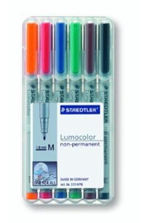 Staedtler Markers Lumocolor M Nonperm 6ST