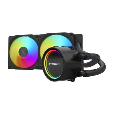 Refrigeración Líquida CPU Fsp Wak AE24 B 240MM LGA:1851 AMD:AM5 ARGB All-in-one Black Retail — image 1