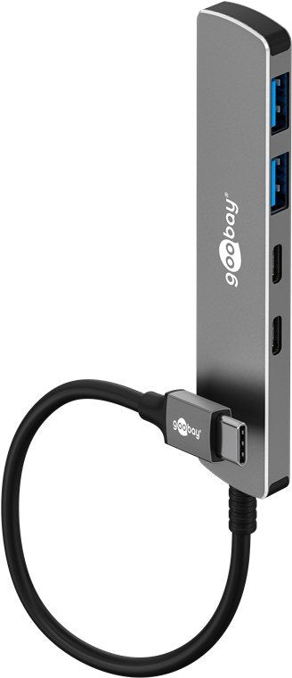 Goobay Slim 4-PORT USB Hub Usb-c™ a Usb-c™/Usb-a, 5 Gbit/S — image 1