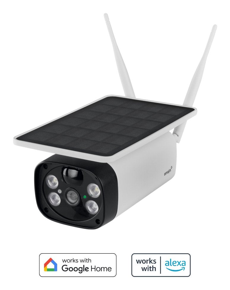 Camera Security Wireless Omajin OSC-01-EU Solar White Black