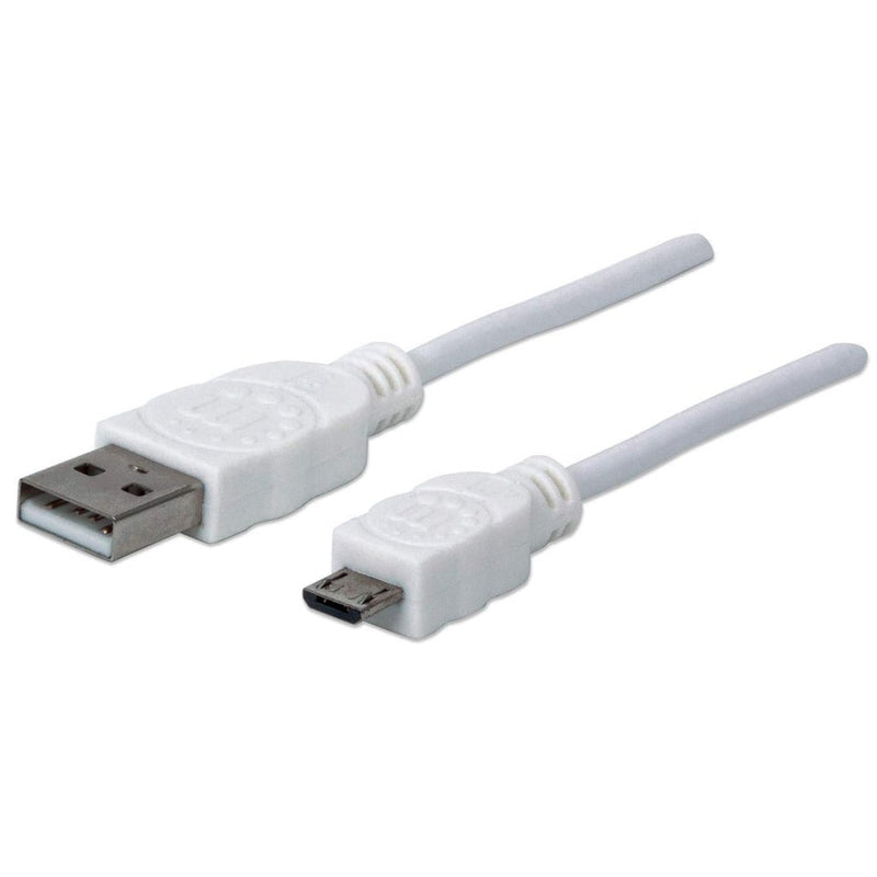 Manhattan 323987 USB Cable 1M 2.0 USB a Micro-usb B White