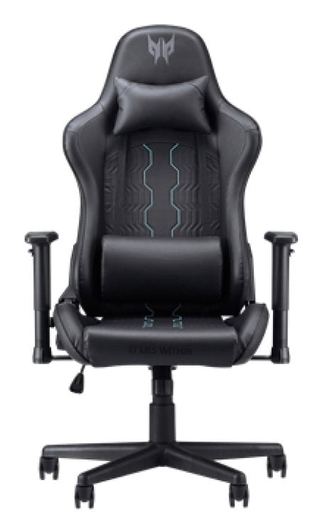Acer Predator PGC330 Chair Juegos Ergonómico Reposabrazos Forma T Rotating Leather Poliuretano Black With Deta