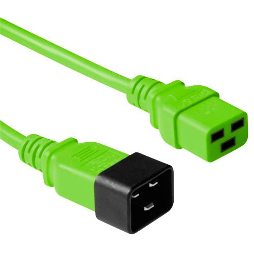 Powercord C19 - C20 Green 1.8M