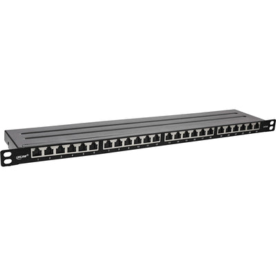 Inline® 19 Patch Panel CAT.6A 0.5 U 24-PORT, With Dust Projoection, Black — image 1