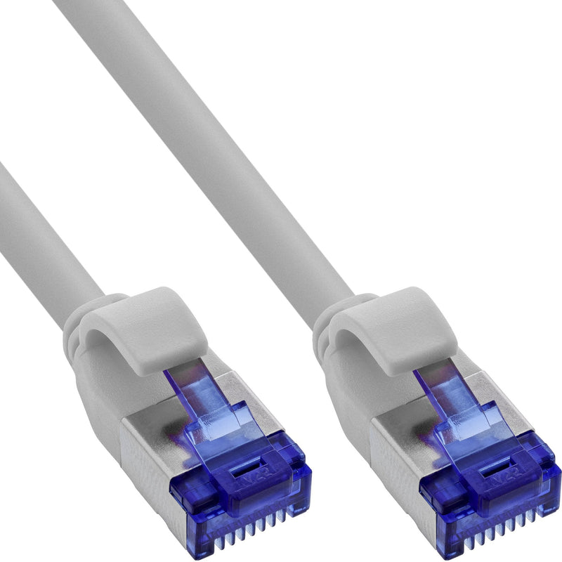 Inline® Network Cable Slim, CAT.6A, S/FTP, Tpe (lszh) Flexible, PoE, Grey 3M