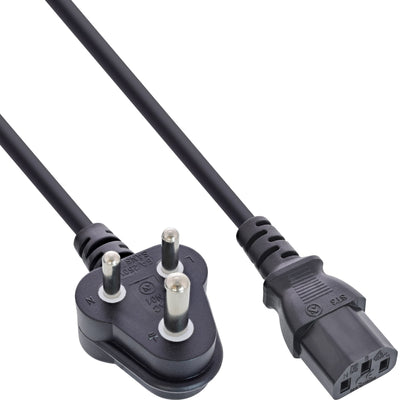 Inline 35PCS. Bulk-pack ® Power Cable Type D South Africa 5A a IEC Connector 1.8M — image 1