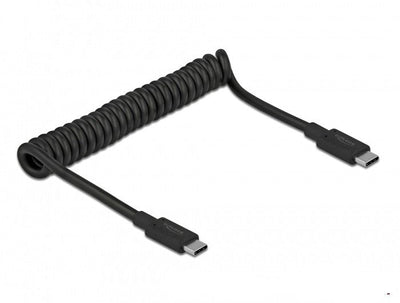 Delock 85350 USB Cable 3.1 Gen 2 Espiral Type-c Male a Type-c Male Pd 3A E-marker — image 1