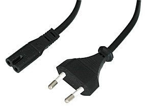 Lindy 30421 Cable Power Black 2M Euro a IEC CEE7/16 C7