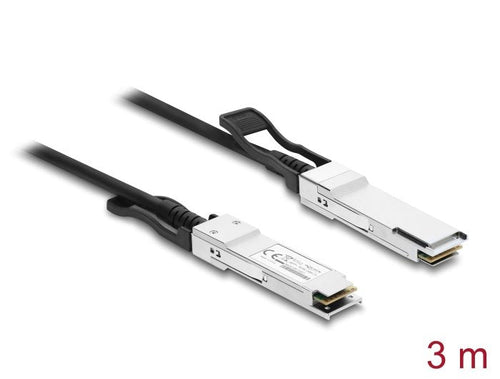 Delock Twinax Cable QSFP28 Connector Male a QSFP28 Connector Male 100Gbps 3M — image 1