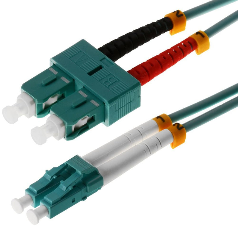 Helos Lwl Network Cable Lc/Sc Duplex 50/125?M OM3 Aqua 20,0M