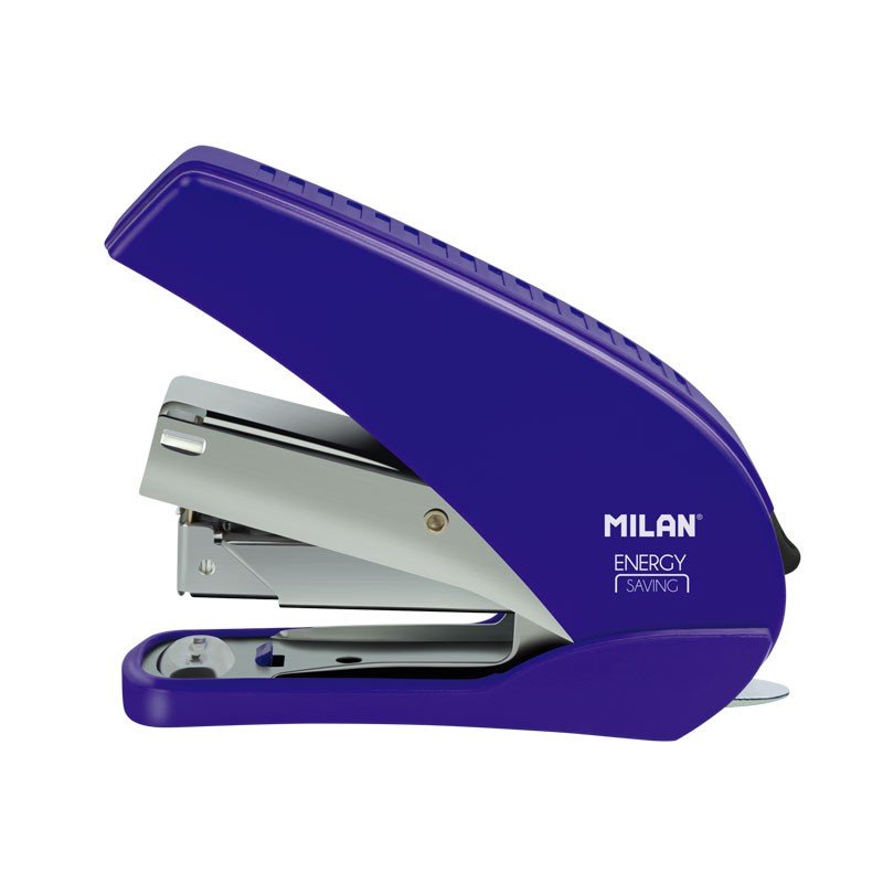 Milan Stapler Compacta Energy Saving Blister Blue