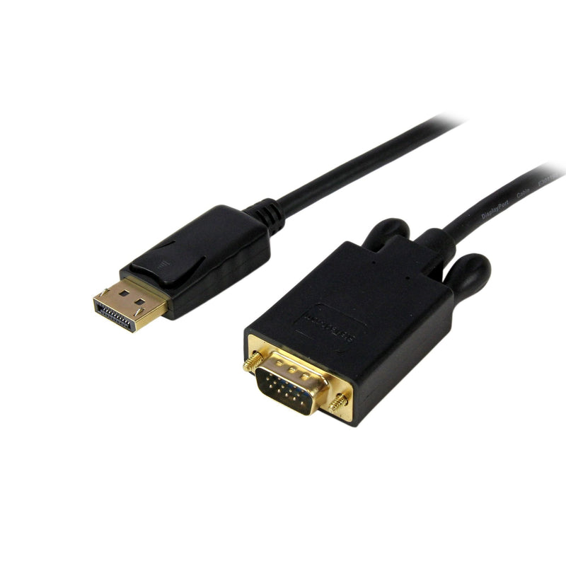 StarTech Cable DisplayPort a VGA 1.80M Convertidor Activo 1080P Black DP2VGAMM6B