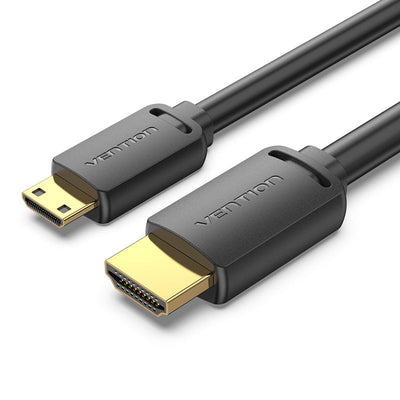 Vention HDMI Cable 4K Aghbg HDMI Male Mini HDMI Male 3M Black — image 1