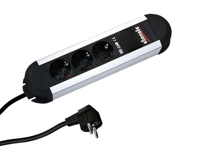 Bachmann Power Strip Alu, 3VÍAS, Black 2,0M, Without Switch — image 1