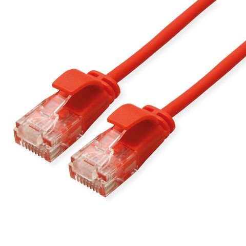 Roline Verde UTP Network Cable CAT.6A (class Ea), Lsoh, Slim, Rojo 1,5M