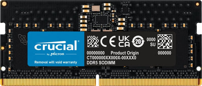 Crucial Memory SODIMM DDR5 8GB 4800 Mt/S (PC5-38400) CL40 Unbuffered So-dimm 288PIN — image 1