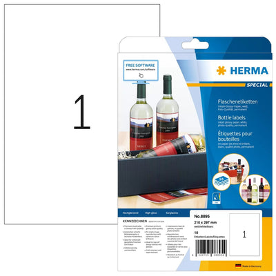 Herma Inkjet-etik. A4 White 210X297 Mm Paper Glossy 10 St. — image 1